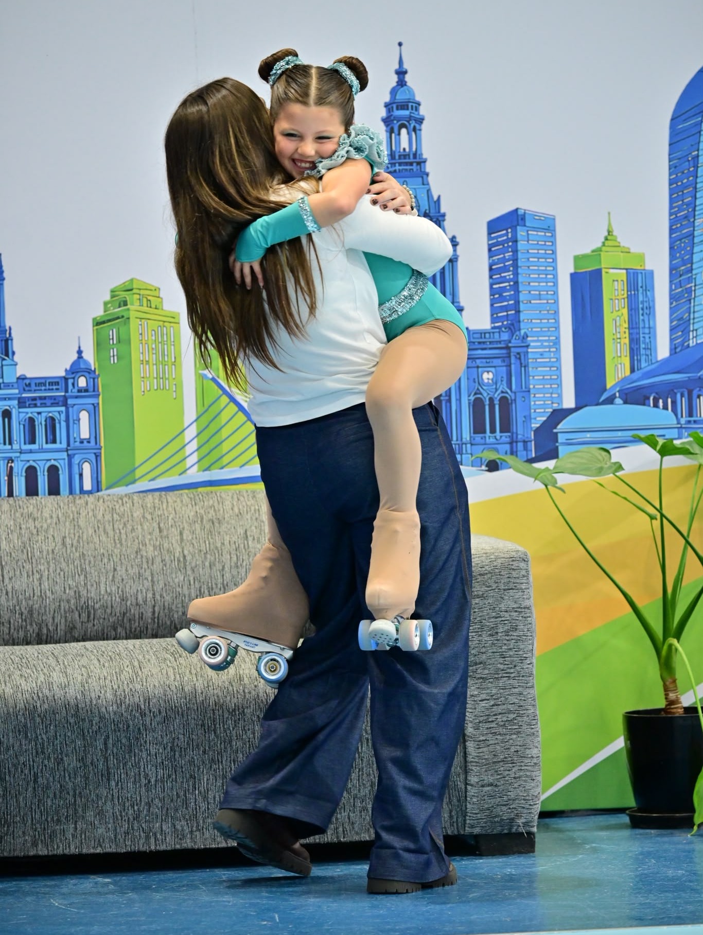 Abrazo en el Panamericano de Novatos